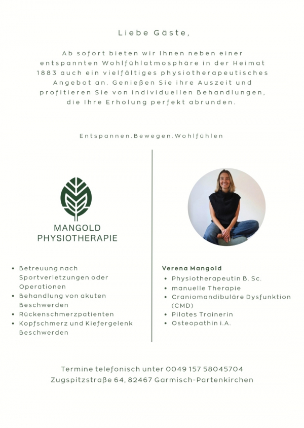 Physio Auszeit in der Heimat